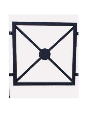 Pannello interasse per barriera in tubolare acciaio zincato e verniciato - cm 82,6x82,5h