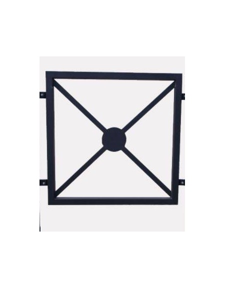 Pannello interasse per barriera in tubolare acciaio zincato e verniciato - cm 82,6x82,5h