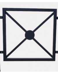 Pannello interasse per barriera in tubolare acciaio zincato e verniciato - cm 82,6x82,5h