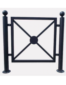 Pannello interasse per barriera in tubolare acciaio zincato e verniciato - cm 82,6x82,5h