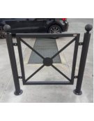 Pannello interasse per barriera in tubolare acciaio zincato e verniciato - cm 82,6x82,5h