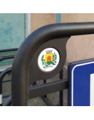 Targhetta con logo del comune pellicola adesiva per cod.DN35201-DN35202