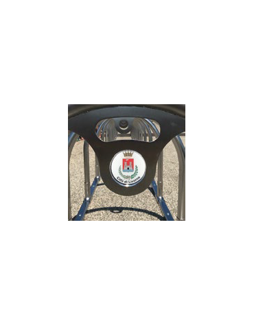 Targhetta con logo del comune con pellicola adesiva per cod.DN18847-48-49-50