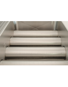 Friggitrice a gas da banco per pasticceria Litri 21 - Dimensioni cestello cm 57x44x8h - Dimensioni esterne cm 67x65x37h