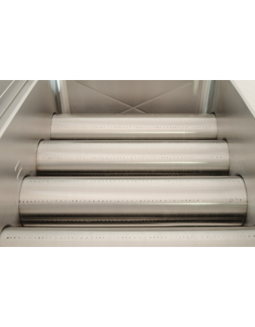 Friggitrice a gas da banco per pasticceria Litri 21 - Dimensioni cestello cm 57x44x8h - Dimensioni esterne cm 67x65x37h