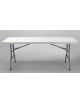 Tavolo catering rettangolare pieghevole in polietilene cm 200x90X74H