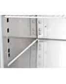 Tavolo GN1/1 refrigerato con alzatina 2 porte con motore remoto ( escluso ) refrigerazione ventilata -2° +8°C-cm 122,2x70x95h