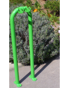 Portamonopattini 5 posti realizzato in acciaio zincato e verniciato - da tassellare - cm 241,8x14,8x120h