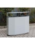 Coperchio con spegnisigarette realizzato in acciaio inox per cod. DN18796