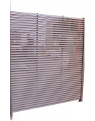 Pannello interasse per isola ecologica realizzata in acciaio zincato a caldo - cm 150x200h