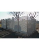 Pannello interasse per isola ecologica realizzata in acciaio zincato a caldo - cm 150x200h