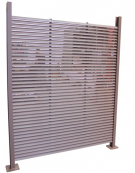 Pannello interasse per isola ecologica realizzata in acciaio zincato a caldo - cm 150x200h