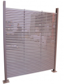 Supporto di testa da inghisare per isola ecologica in acciaio zincato a caldo - cm Ø8