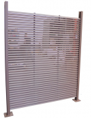 Supporto di testa da tassellare per isola ecologica in acciaio zincato a caldo cm Ø8