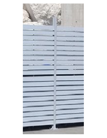 Supporto di mezzo da tassellare per isola ecologica in acciaio zincato a caldo - cm Ø8