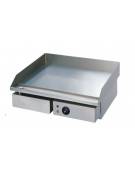 Griglia elettrica in acciaio inox con piastra liscia - linea economica - mm 550x495x245h