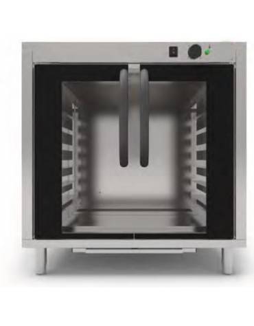 Supporto lievitatore per forno riscaldato - Dimensioni cm 79,5x65,5x83,5h - Capacità N° 8 Teglie cm 60x40