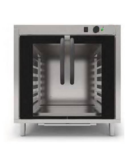 Supporto lievitatore per forno riscaldato - Dimensioni cm 79,5x65,5x83,5h - Capacità N° 8 Teglie cm 60x40