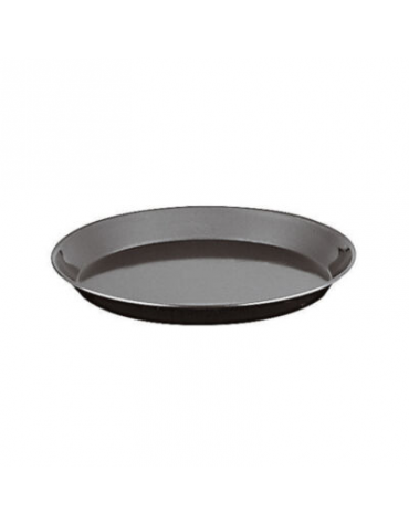 Teglia tonda per pizza in ferro blu pesante - diametro cm 20 - altezza cm 2,5