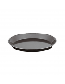 Teglia tonda per pizza in ferro blu pesante - diametro cm 24 - altezza cm 2,5