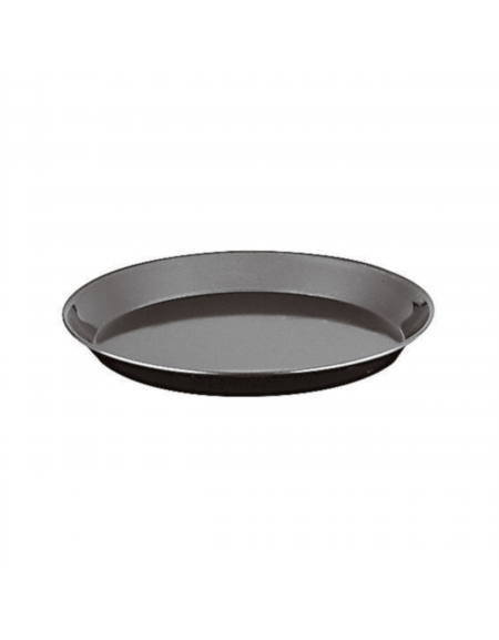 Teglia tonda per pizza in ferro blu pesante - diametro cm 24 - altezza cm 2,5