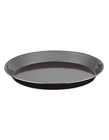 Teglia tonda per pizza in ferro blu pesante - diametro cm 32 - altezza cm 2,5