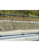 Asta per barriera modulare realizzata in acciaio - cm L.200 cad.