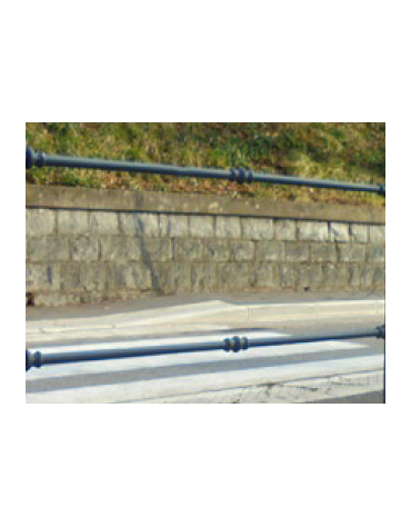 Asta per barriera modulare realizzata in acciaio - cm L.200 cad.