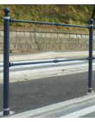 Asta per barriera modulare realizzata in acciaio - cm L.200 cad.