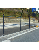 Asta per barriera modulare realizzata in acciaio - cm L.200 cad.