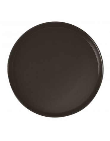 Teglia tonda per pizza in acciaio antiaderente a 2 strati - diametro 24 - altezza 2,5