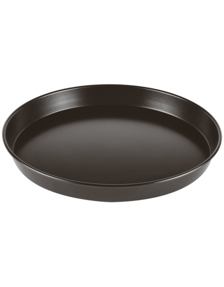 Teglia tonda per pizza in acciaio antiaderente a 2 strati - diametro 32 - altezza 2,5