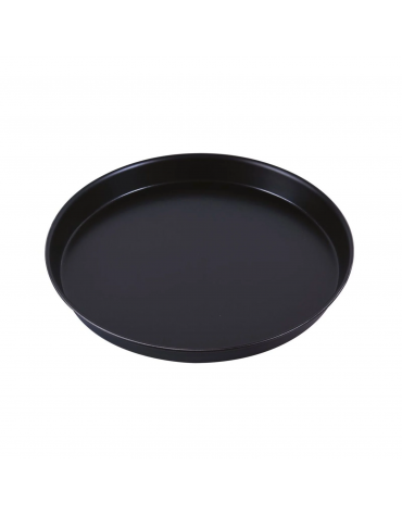 Teglia tonda per pizza in ferro blu - diametro cm 24 - altezza cm 2,5
