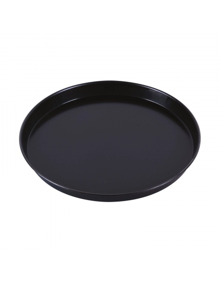 Teglia tonda per pizza in ferro blu - diametro cm 28 - altezza cm 2,5