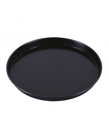 Teglia tonda per pizza in ferro blu - diametro cm 30 - altezza cm 2,5