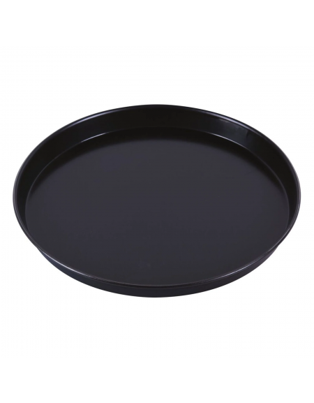 Teglia tonda per pizza in ferro blu - diametro cm 36 - altezza cm 2,5