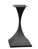 Base per tavolo in acciaio verniciato con piedini regolabili - cm 40x40x72h