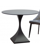 Base per tavolo in acciaio verniciato con piedini regolabili - cm 40x40x72h