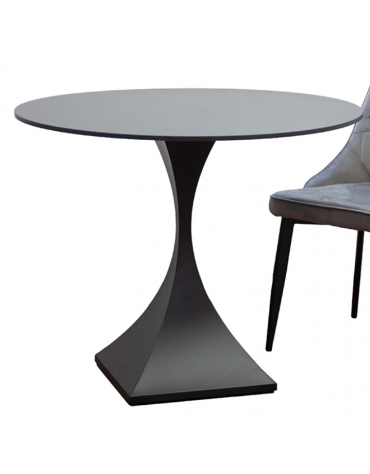 Base per tavolo in acciaio verniciato con piedini regolabili - cm 40x40x72h