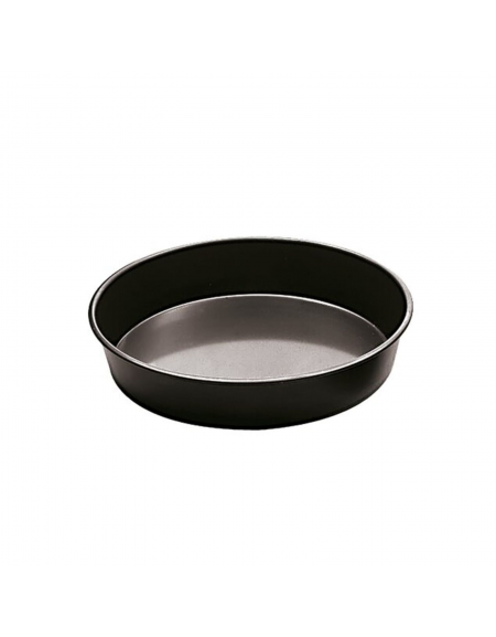 Teglia tonda per pizza in ferro blu - diametro cm 18 - altezza cm 3,5