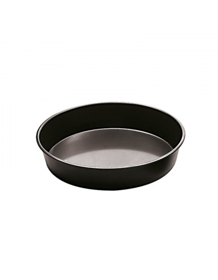 Teglia tonda per pizza in ferro blu - diametro cm 22 - altezza cm 3,5