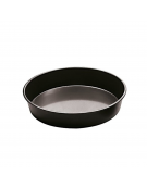 Teglia tonda per pizza in ferro blu - diametro cm 24 - altezza cm 3,5