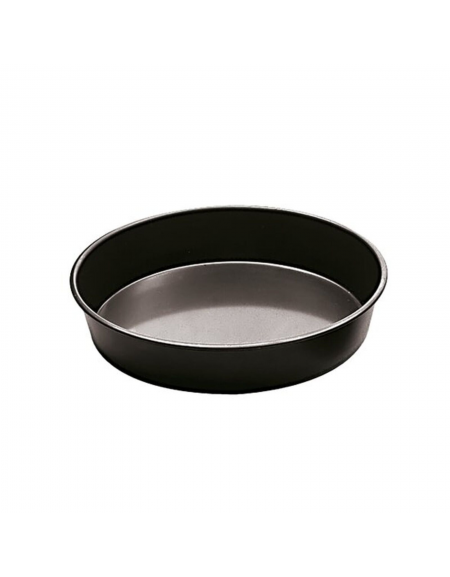 Teglia tonda per pizza in ferro blu - diametro cm 24 - altezza cm 3,5