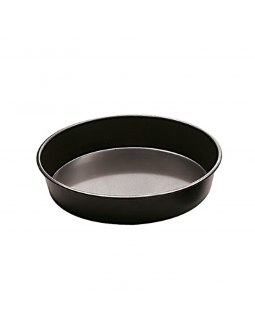 Teglia tonda per pizza in ferro blu - diametro cm 26 - altezza cm 3,5