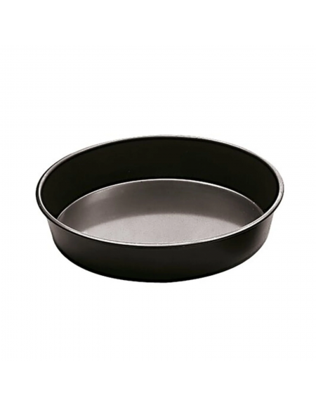 Teglia tonda per pizza in ferro blu - diametro cm 30 - altezza cm 3,5