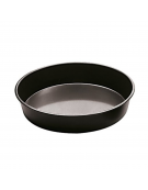 Teglia tonda per pizza in ferro blu - diametro cm 32 - altezza cm 3,5