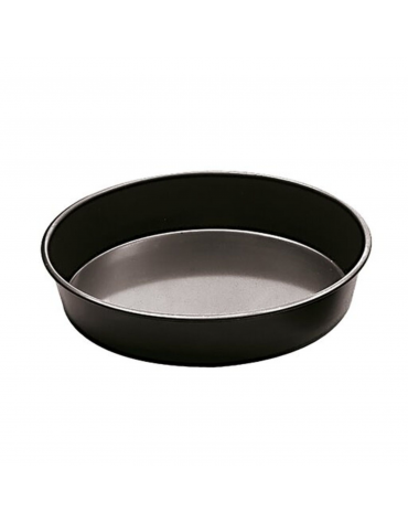 Teglia tonda per pizza in ferro blu - diametro cm 32 - altezza cm 3,5