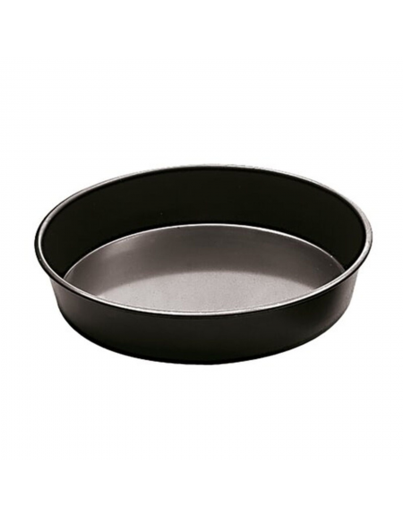 Teglia tonda per pizza in ferro blu - diametro cm 36 - altezza cm 3,5