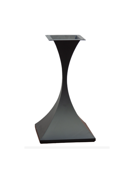 Base per tavolo in acciaio verniciato con piedini regolabili - cm 50x50x72h