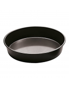 Teglia tonda per pizza in ferro blu - diametro cm 45 - altezza cm 4